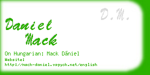 daniel mack business card
